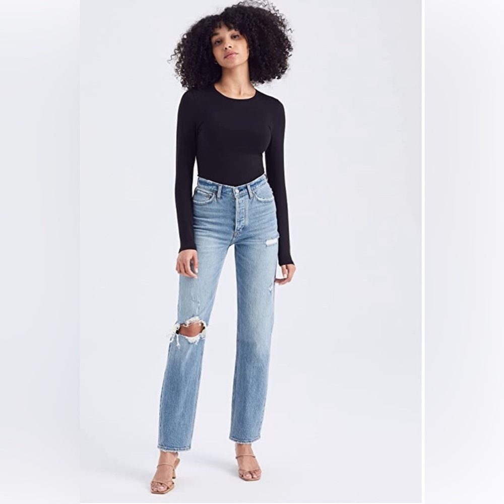 Abercrombie & Fitch 'The Dad High Rise' distressed jeans